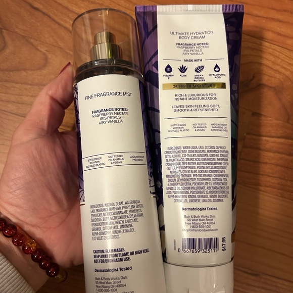 Bath & Body Works Butterfly Hydration Duo - Purple and Gold - Picture 2 of 2